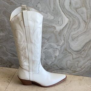 Western Boot in White